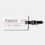 FARUK  Luggage Tags