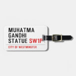 muhatma gandhi statue  Luggage Tags