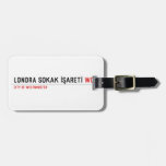 LONDRA SOKAK İŞARETİ  Luggage Tags