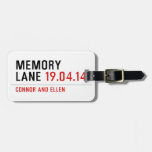 MEMORY LANE  Luggage Tags