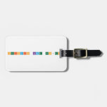 Periodic Name Project  Luggage Tags