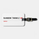 rainbow twinkle  Luggage Tags