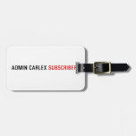Admin carLEX  Luggage Tags