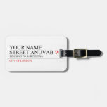Your Name Street anuvab  Luggage Tags