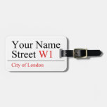 Your Name Street  Luggage Tags