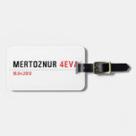 mertöznur  Luggage Tags