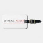 istanbul  Luggage Tags