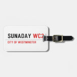 sunaday  Luggage Tags