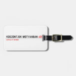 Köszöntjük Mótvánban  Luggage Tags