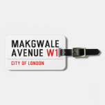 Makgwale Avenue  Luggage Tags