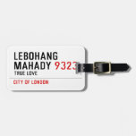 LEBOHANG MAHADY  Luggage Tags
