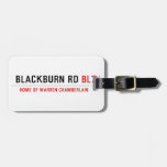 Blackburn Rd  Luggage Tags