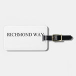 Richmond way   Luggage Tags