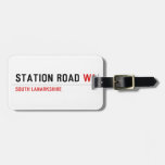 station road  Luggage Tags