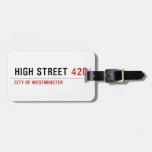 High Street  Luggage Tags