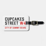 cupcakes Street  Luggage Tags
