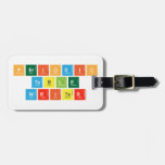 Periodic
 Table
 Writer  Luggage Tags