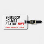 sherlock holmes statue  Luggage Tags