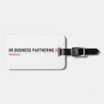 HR Business Partnering  Luggage Tags