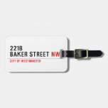 221B BAKER STREET  Luggage Tags