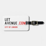 LET  AVENUE  Luggage Tags