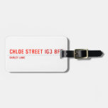 chloe Street  Luggage Tags