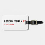 London vegan  Luggage Tags