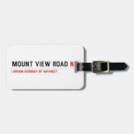 MOUNT VIEW ROAD  Luggage Tags