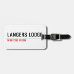 LANGERS LODGE  Luggage Tags