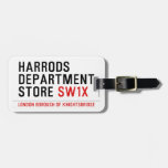 HARRODS DEPARTMENT STORE  Luggage Tags