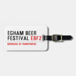 EGHAM BEER FESTIVAL  Luggage Tags