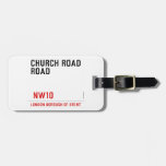 CHURCH ROAD ROAD      Luggage Tags