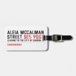 Aleia Mccalman Street  Luggage Tags