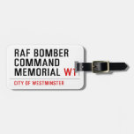 raf bomber command memorial  Luggage Tags