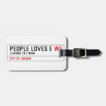 PEOPLE LOVES E  Luggage Tags