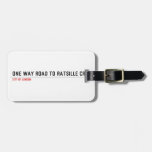 one way road to ratsille crib   Luggage Tags