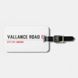 vallance road  Luggage Tags