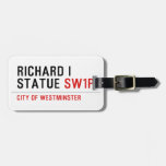 richard i statue  Luggage Tags