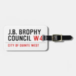 J.B. BROPHY COUNCIL  Luggage Tags