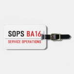 SOPS  Luggage Tags