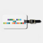 keep calm 
 and 
 love chemistry  Luggage Tags