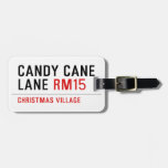 Candy Cane Lane  Luggage Tags