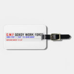 G.W.F  Luggage Tags