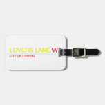 LOVERS LANE  Luggage Tags