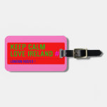 keep Calm Love Ireland  Luggage Tags