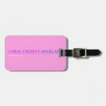 coral cresent  Luggage Tags