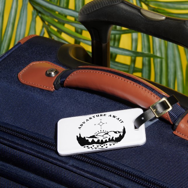 Luggage Tags Advanture Await (Front Insitu 3)