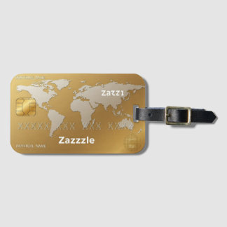 Luggage Tags Business Gold Custom