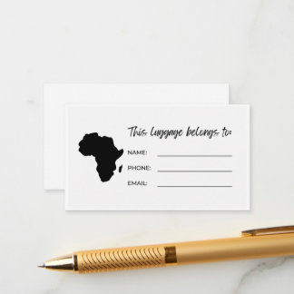 Luggage Tags ID Card