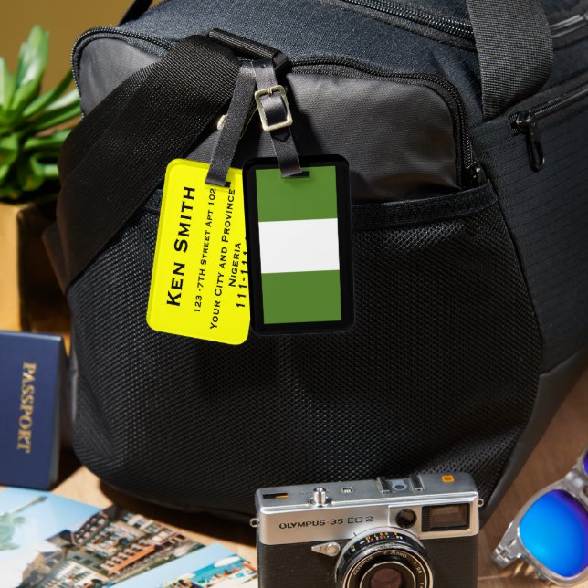Luggage Tags Nigeria (Front & Back)